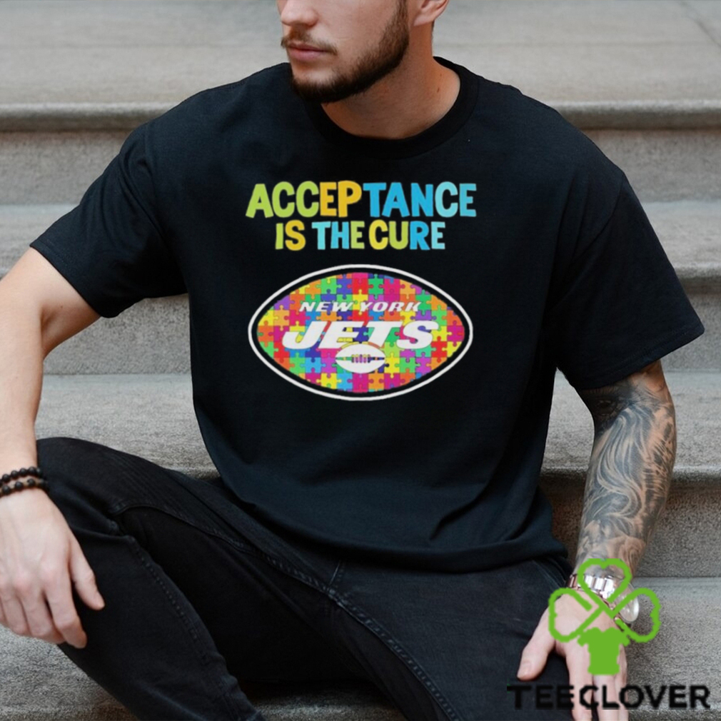 New York Jets Acceptance Is The Cure Autism T Shirt - Limotees