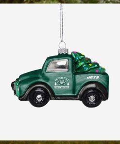 New York Jets Blown Glass Truck Ornament