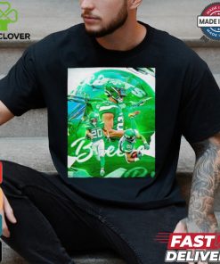 New York Jets Breece Hall No. 20 graphic shirt