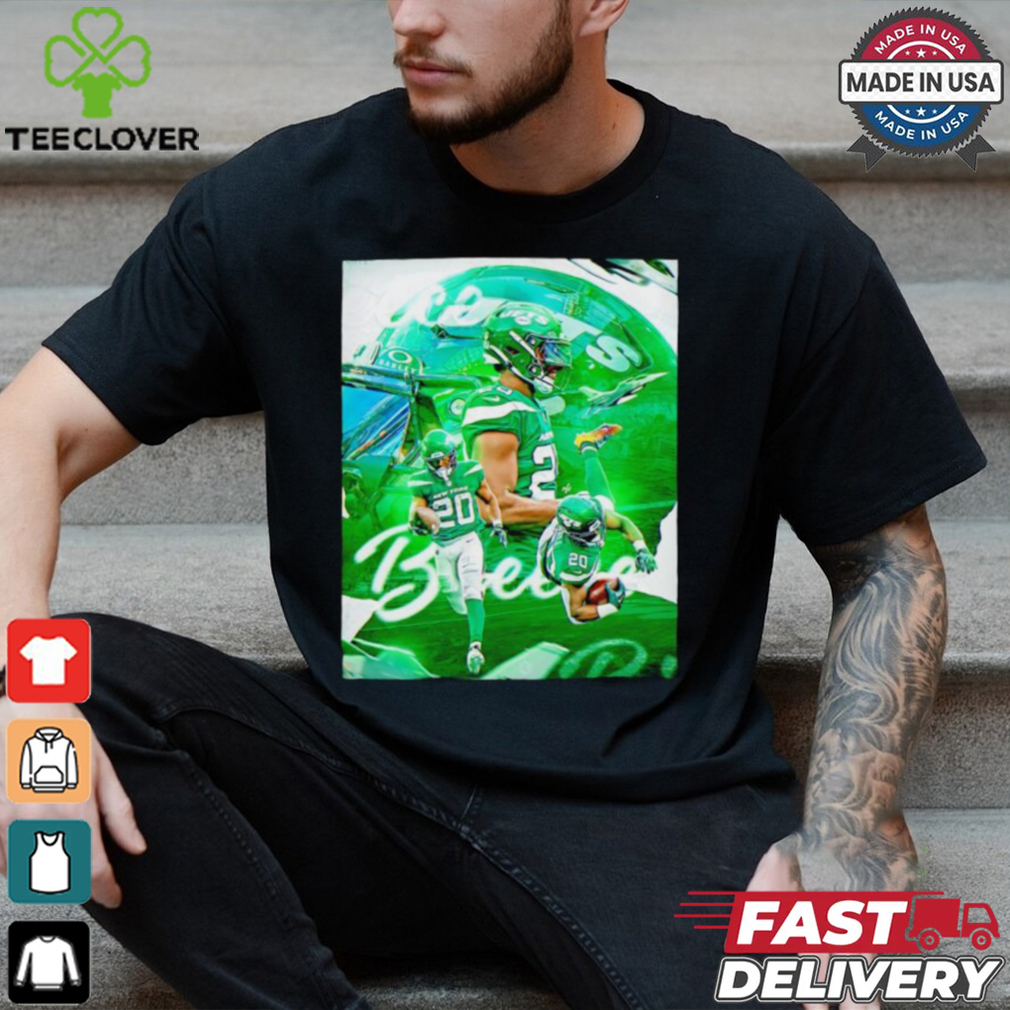 New York Jets Breece Hall No. 20 graphic shirt New York Jets Breece Hall No. 20 graphic shirt