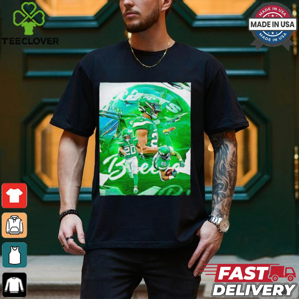 New York Jets Breece Hall No. 20 graphic shirt New York Jets Breece Hall No. 20 graphic shirt