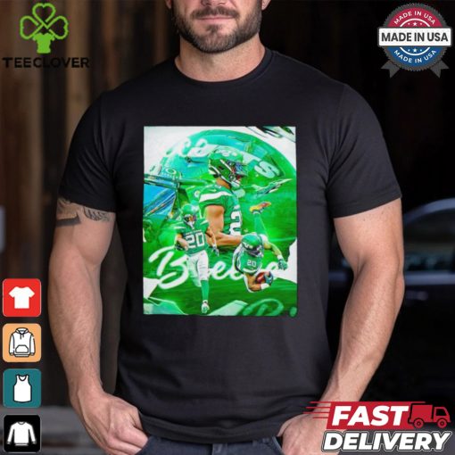 New York Jets Breece Hall No. 20 graphic shirt