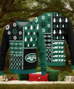 New York Jets Christmas Pattern Ugly Christmas Sweater Christmas Gift aUU
