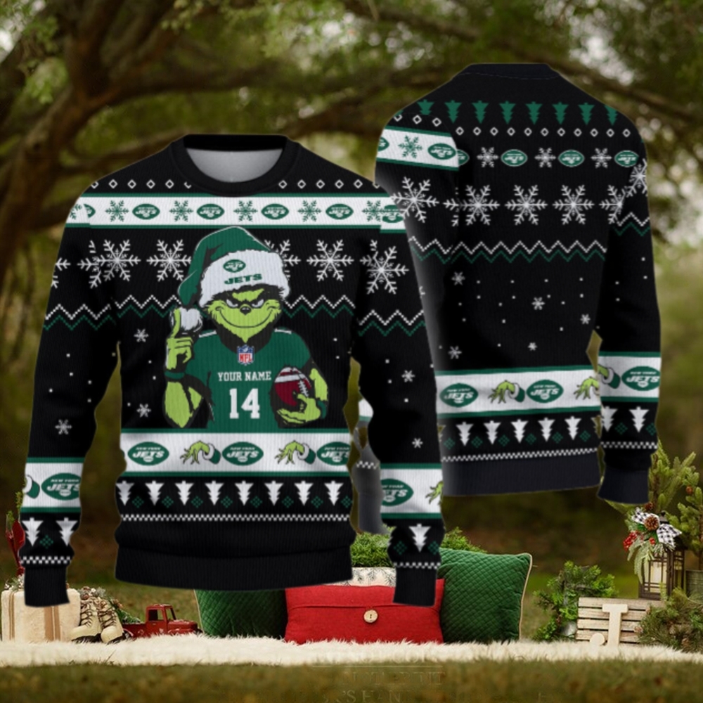 New York Jets Custom Chrismas Ugly Sweater New York Jets Custom Chrismas Ugly Sweater