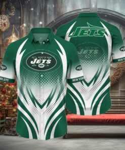 New York Jets Custom Funny Hawaiian Shirt Beach Outfit Floral