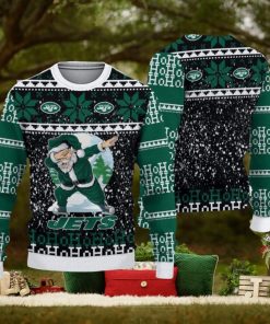 New York Jets Dabbing Santa Christmas Sweater