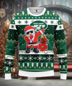 New York Jets Dabbing Santa Claus Xmas Ugly Christmas Sweater Best Christmas Gift Ideas