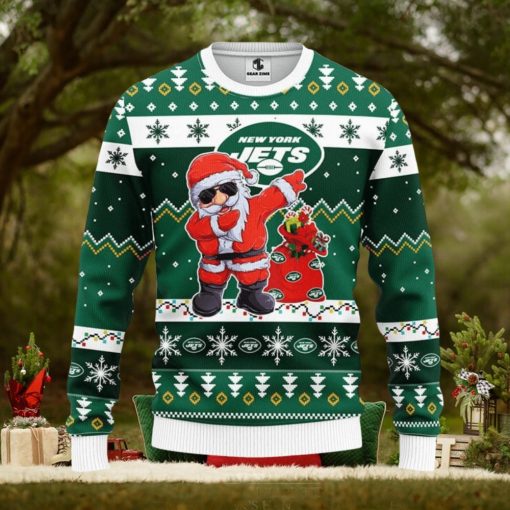 New York Jets Dabbing Santa Claus Xmas Ugly Christmas Sweater Best Christmas Gift Ideas