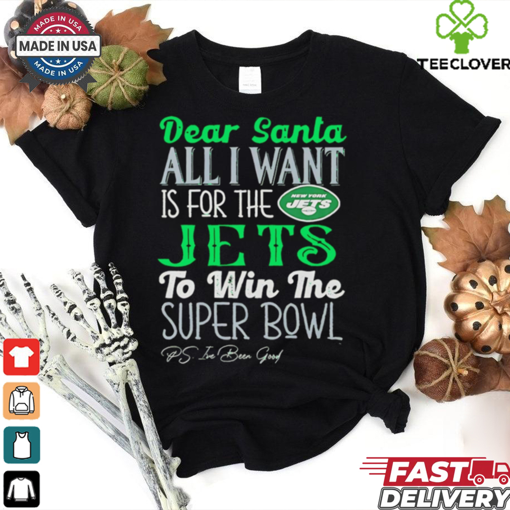 New York Jets Dear Santa all I want is for the Lions to win the Super Bowl Ps I’ve been good logo shirt New York Jets Dear Santa all I want is for the Lions to win the Super Bowl Ps I’ve been good logo shirt