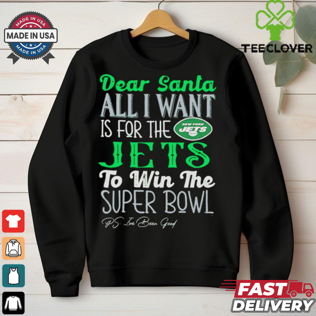 New York Jets Dear Santa all I want is for the Lions to win the Super Bowl Ps I’ve been good logo shirt New York Jets Dear Santa all I want is for the Lions to win the Super Bowl Ps I’ve been good logo shirt