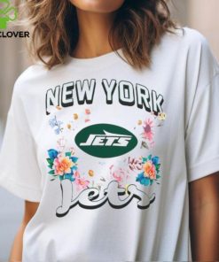 New York Jets Flower Logo Graphic Fleece Pullover T Shirt