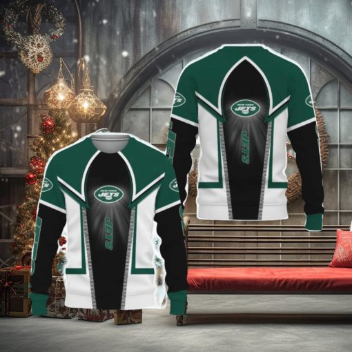 New York Jets Football American Ugly Xmas 3D Sweater