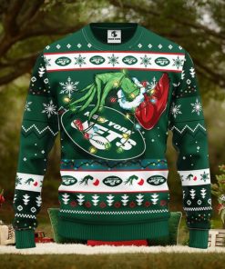 New York Jets Grinch Christmas Ugly Sweater