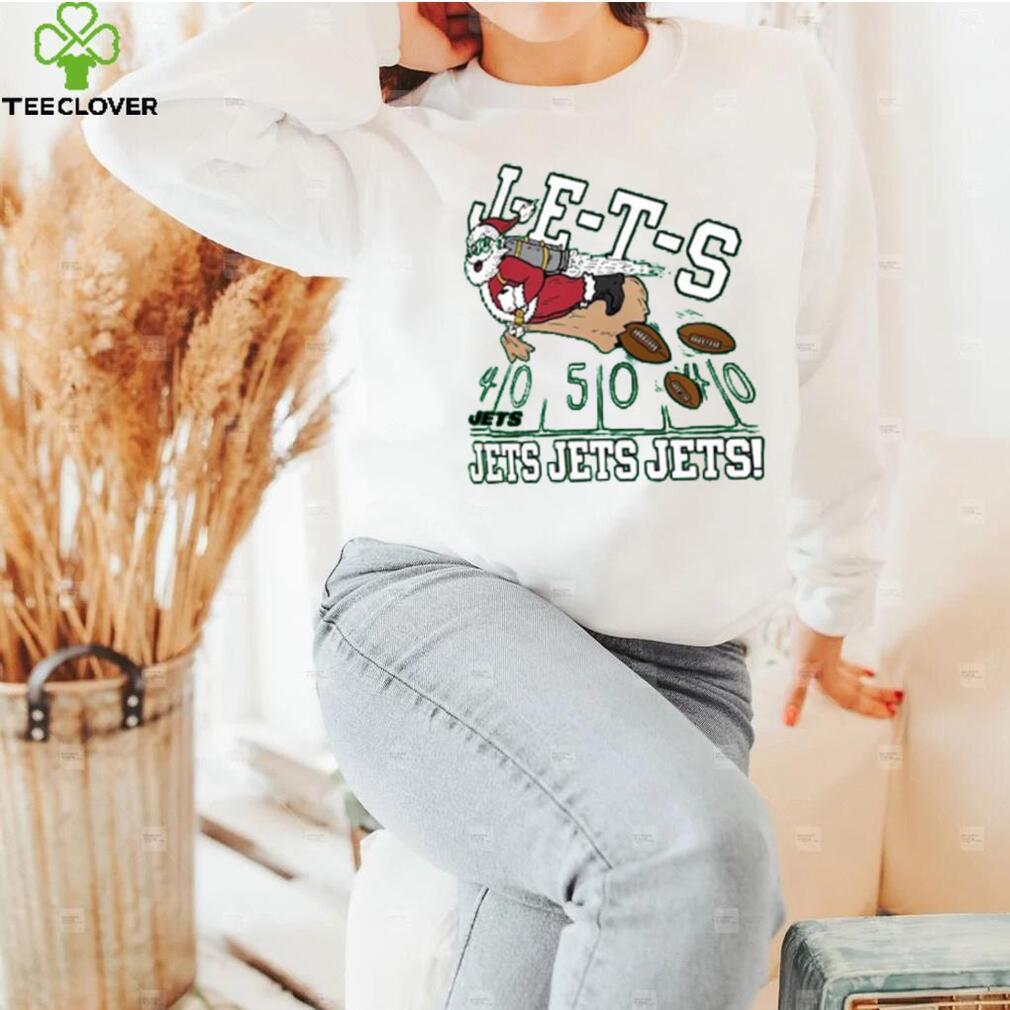 New York Jets Homage Unisex Holiday Tri Blend T Shirt New York Jets Homage Unisex Holiday Tri Blend T Shirt