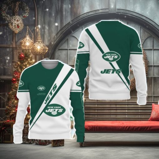 New York Jets Knitted Christmas Sweater All Over Print