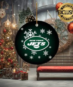 New York Jets NFL Custom Name 2023 Holiday Gifts Christmas Decorations Ornament