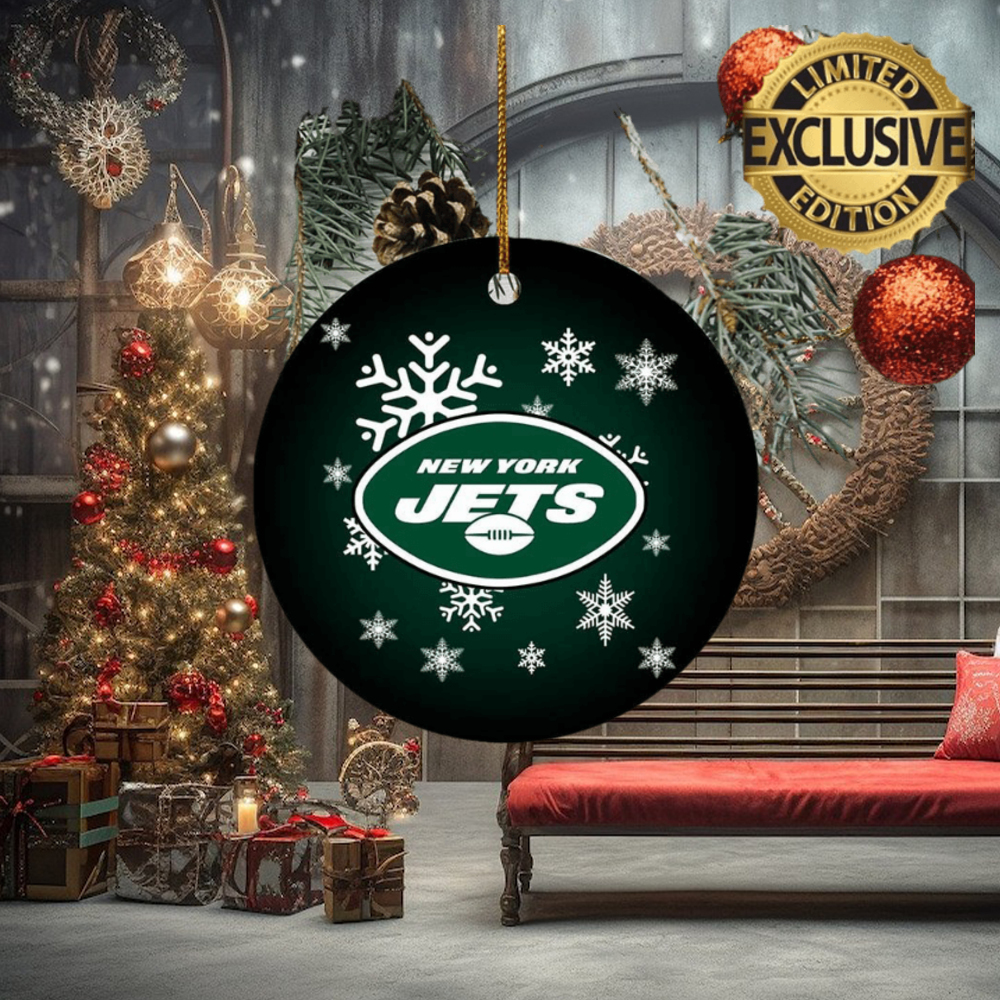 New York Jets NFL Custom Name 2023 Holiday Gifts Christmas Decorations Ornament New York Jets NFL Custom Name 2023 Holiday Gifts Christmas Decorations Ornament