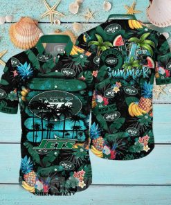 New York Jets NFL Floral All Over Print Classic Hawaiian Shirt