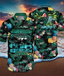 New York Jets NFL Floral All Over Print Classic Hawaiian Shirt