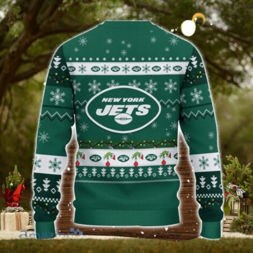 New York Jets NFL Grinch Hand Funny Christmas Gift Ugly Christmas Sweater Gift Ideas For Fans