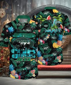 New York Jets NFL Hawaiian Shirt Straw Hatstime Aloha Shirt