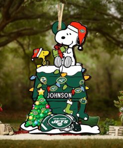 New York Jets NFL Snoopy Ornament Personalized Christmas 2023 Holidays