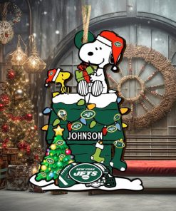 New York Jets NFL Snoopy Ornament Personalized Christmas 2023 Holidays