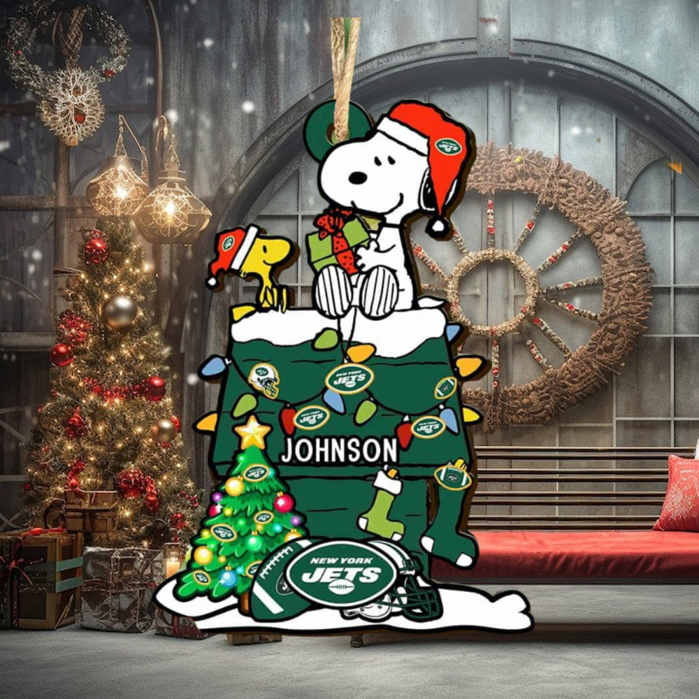 New York Jets NFL Snoopy Ornament Personalized Christmas 2023 Holidays New York Jets NFL Snoopy Ornament Personalized Christmas 2023 Holidays