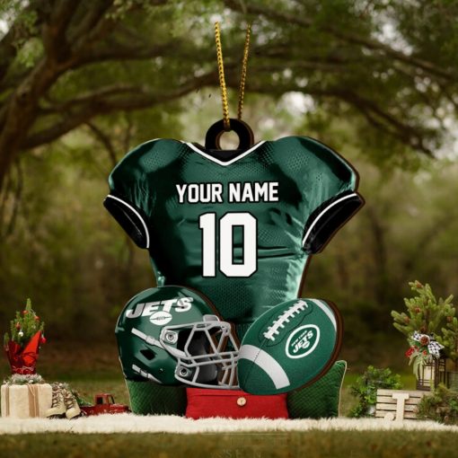 New York Jets NFL Sport Ornament Custom Name And Number