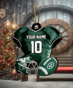 New York Jets NFL Sport Ornament Custom Name And Number