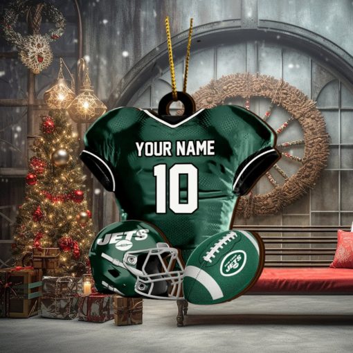 New York Jets NFL Sport Ornament Custom Name And Number