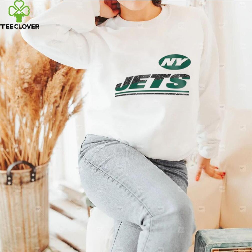 New Era Women's New York Jets Color Block Grey T-Shirt