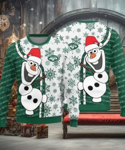 New York Jets Olaf Christmas Funny Knitted Sweater