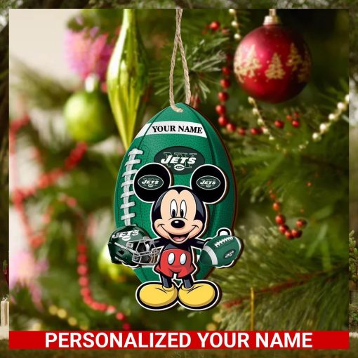 New York Jets Personalized Your Name Mickey Mouse And NFL Team Ornament SP161023184ID03