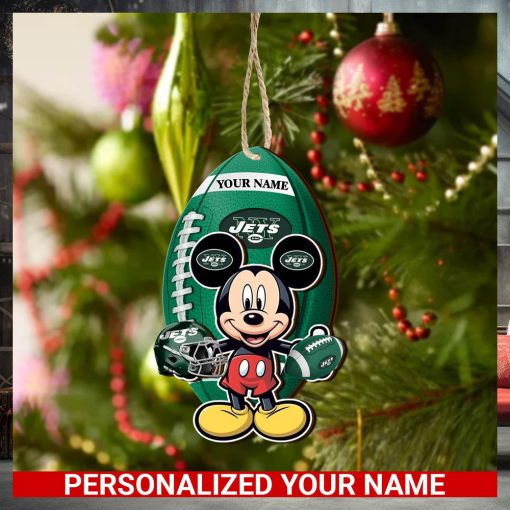New York Jets Personalized Your Name Mickey Mouse And NFL Team Ornament SP161023184ID03