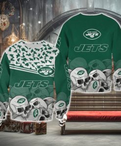 New York Jets Skull Holidaywear Halloween Ugly Sweater For Men And Women Gift Christmas