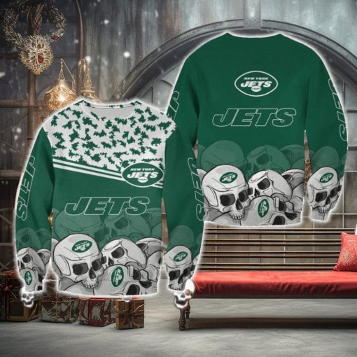New York Jets Skull Holidaywear Halloween Ugly Sweater For Men And Women Gift Christmas