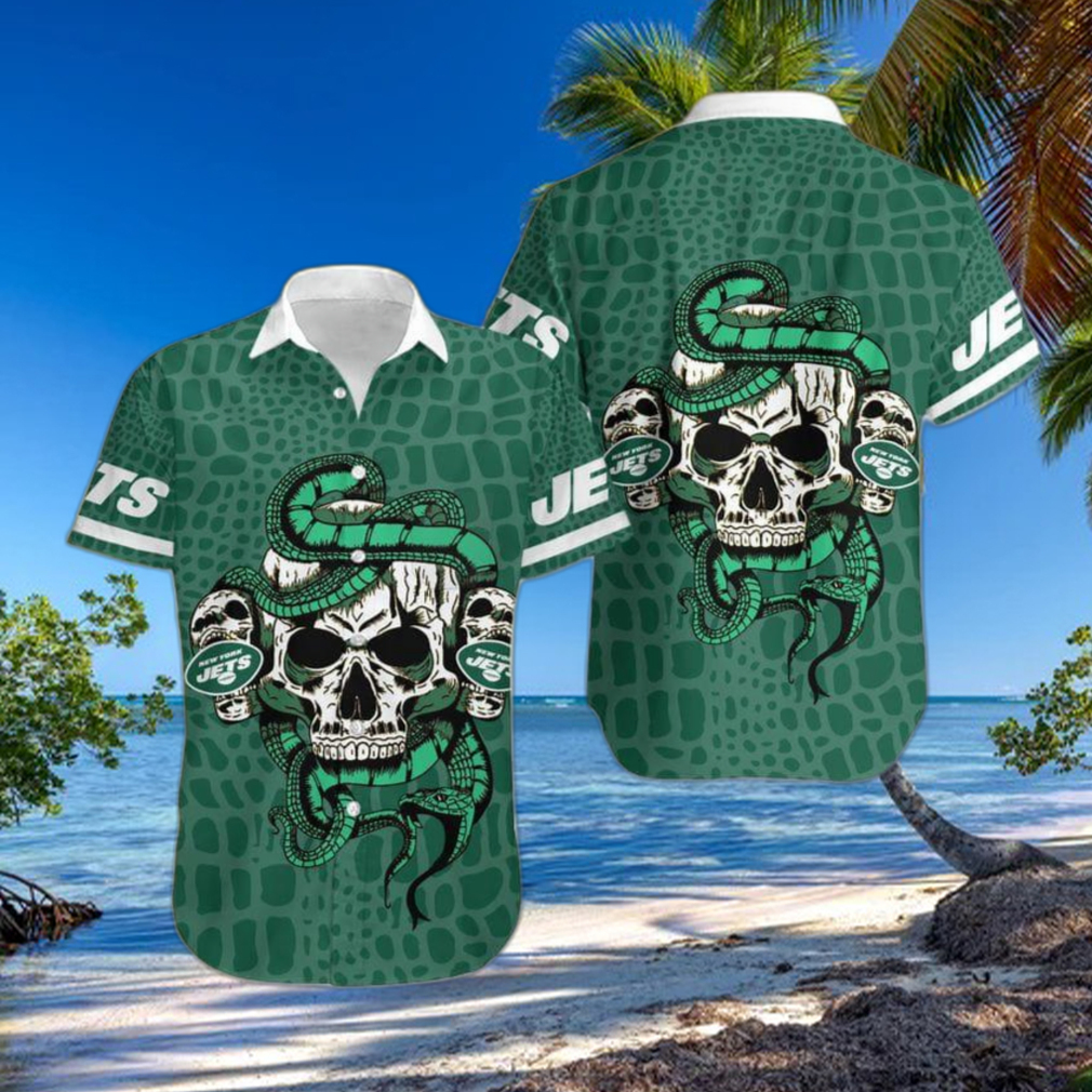 New York Jets Tee Shirts 3D Hand Skull For Men And Women