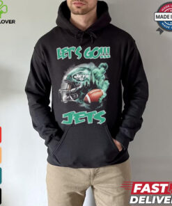 New York Jets Vintage Helmet Let’s Go Jets Shirt