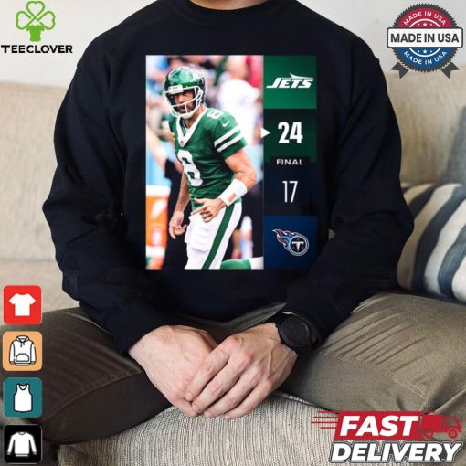 New York Jets Win 24 17 Titans 2024 NFL Week 2 Final Score Shirt