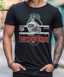 New York Jets Winners Champions 2023 Super Wild Card NFL Divisional Helmet Logo Shirt