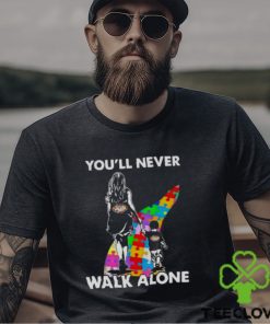 New York Jets You’ll Never Walk Alone Mom And Son Autism T Shirt