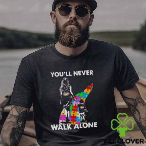 New York Jets You’ll Never Walk Alone Mom And Son Autism T Shirt