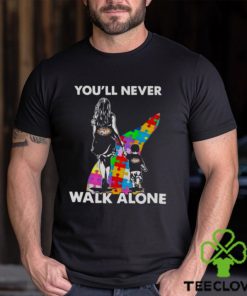 New York Jets You’ll Never Walk Alone Mom And Son Autism T Shirt