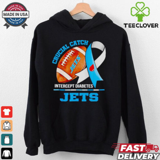 New York Jets crucial catch intercept diabetes hoodie, sweater, longsleeve, shirt v-neck, t-shirt