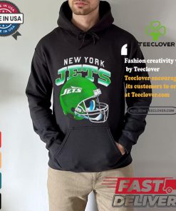 New York Jets gradient helmet shirt