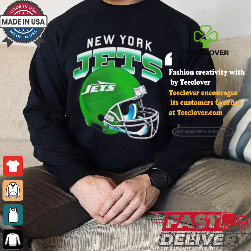 New York Jets gradient helmet shirt New York Jets gradient helmet shirt