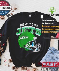 New York Jets gradient helmet shirt 2 New York Jets gradient helmet shirt