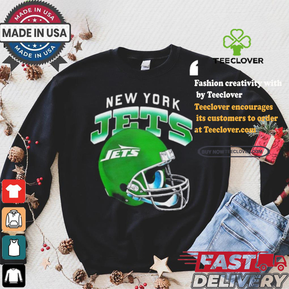 New York Jets gradient helmet shirt New York Jets gradient helmet shirt