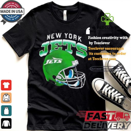 New York Jets gradient helmet shirt